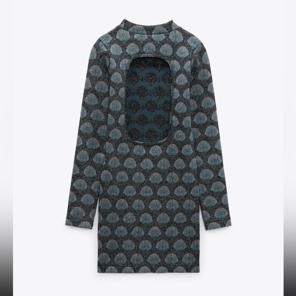 NWT ZARA seamless jacquard dress - Picture 7 of 7